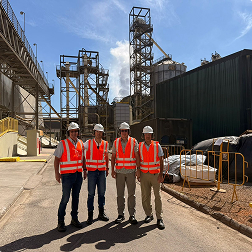 Team at an agribusiness processing facility